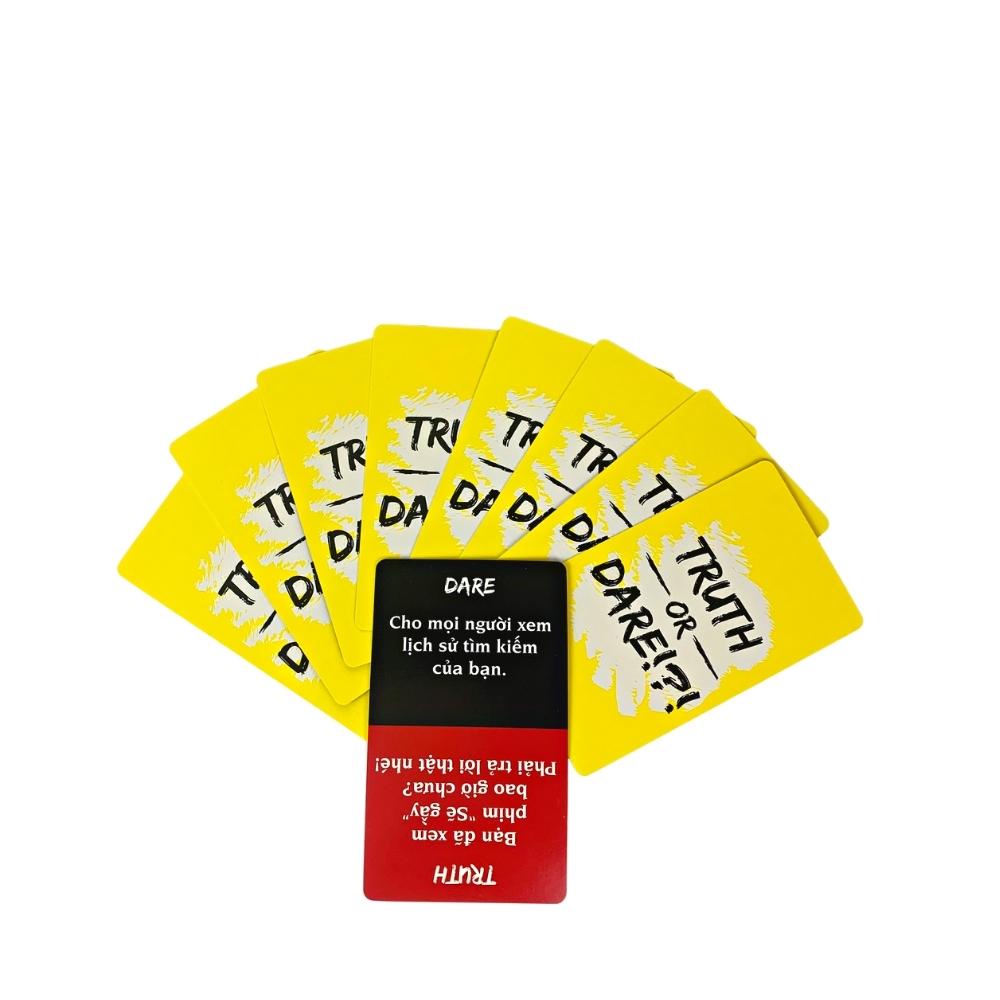Bộ bài Drinking Game “Truth or Dare” Thật hay Thách 120 lá Bài thử thách gắn kết tình bạn