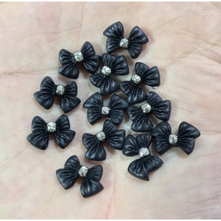 Charm nơ chấm nhũ trang trí đính móng ( bán lẻ 1 cái )
