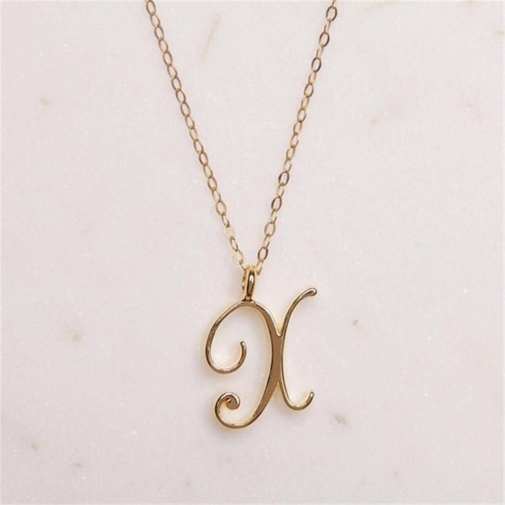 Vòng cổ mặt hình 26 chữ cái từ A đến Z thời trang sang trọng cho nữ
