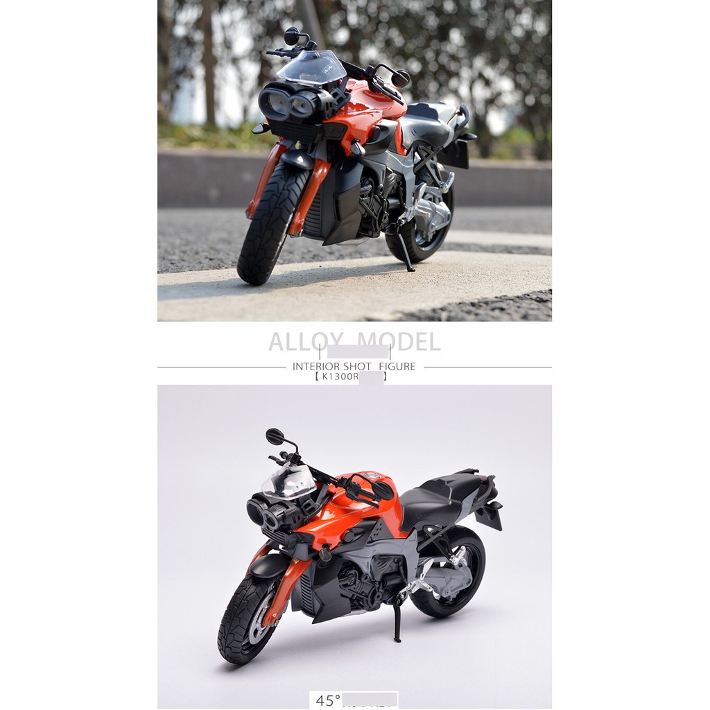  Xe Moto BMV K1300R tỉ lệ 1:12 dài 19cm