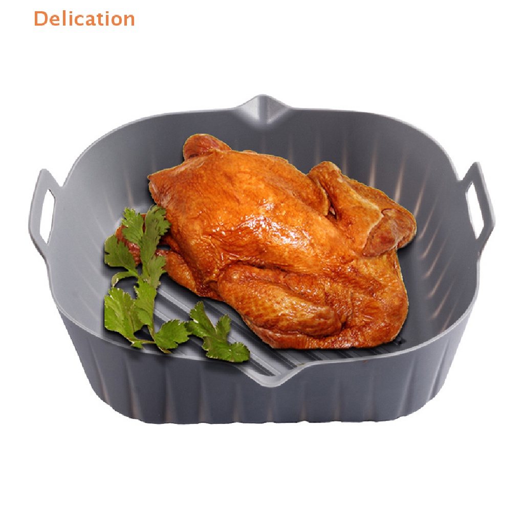 1 Nồi Chiên Không Dầu Bằng Silicone Chống Dính Kèm Khay Nướng Tiện Dụng