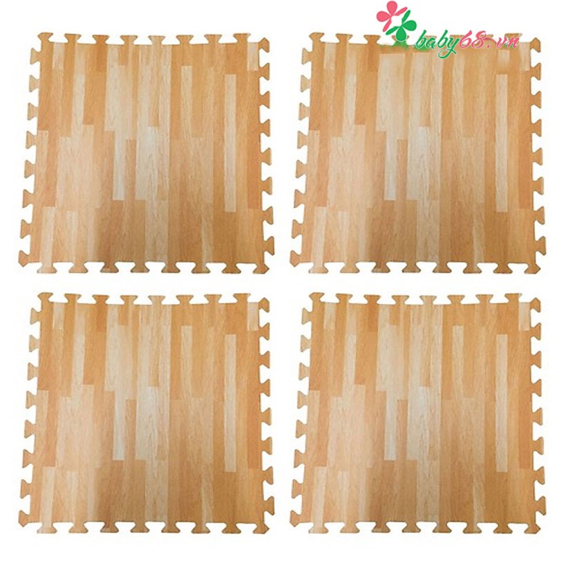 Thảm xốp lót sàn vân gỗ cho bé 60x60x1cm