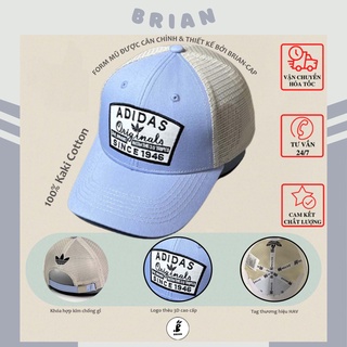 Mũ lưỡi trai lưới Adidas, nón lưỡi trai lưới vải kaki adidas, nón kết nam nữ phối lưới uzzlang phụ kiện thời trang Hàn.