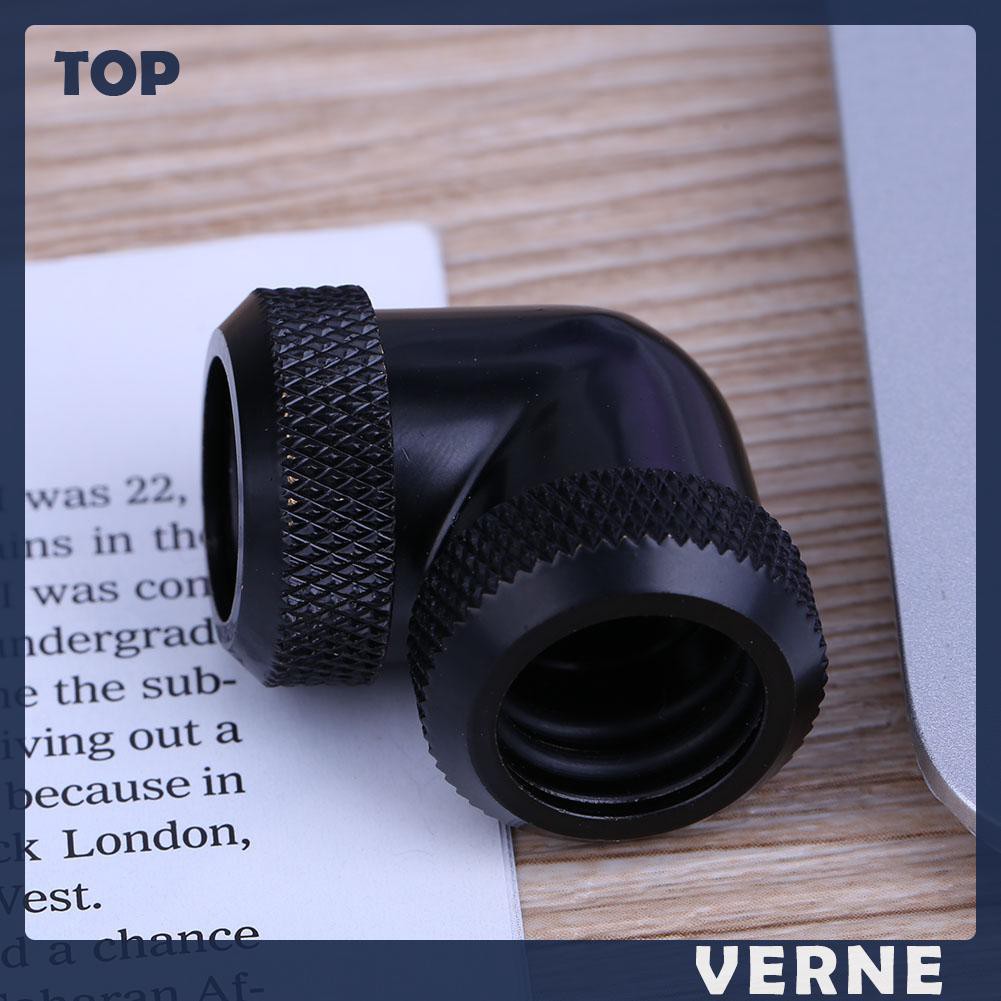 Đầu Nối Ống Nước 90 Độ 14mm Od G1 / 4 Cho Pc