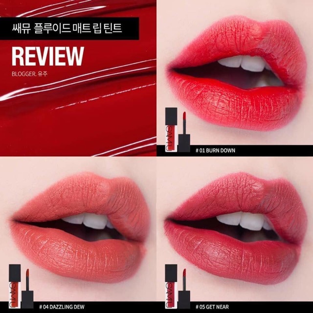 ( có sẵn ) Son kem SAM’U Fluid Matte Lip Tint + Cloud Velvet Lip Tint | BigBuy360 - bigbuy360.vn