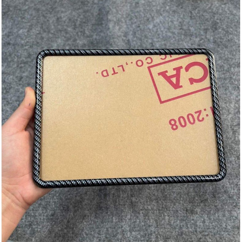 KHUNG BẢN SỐ GÒ SƠN CATBON XÀI CHO CÁC DÒNG XE GẮNG MÁY