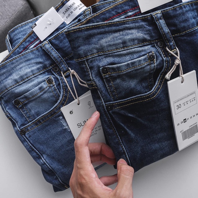 QUẦN JEAN NAM XANH WAX QUẦN BÒ NAM QUẦN RIN  ỐNG ÔM SHINKY PHA SLIMFIT VNXK THỜI TRANG HÀNG MỚI VỀ  CAO CẤP HAIAN JEANS