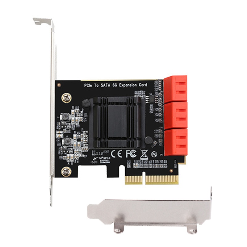 Thẻ Mở Rộng PCIe 3.0 6 Cổng 6 Gbps PCIe ASM1166 Chip Hỗ Trợ Windows Cho Ma