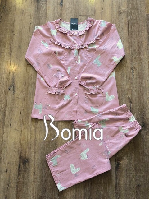 Bộ Đồ Bầu Sau Sinh Chất Thô có khóa ngực