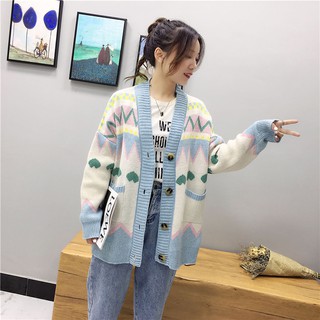 Áo Khoác Cardigan Dáng Dài Thời Trang Cho Nữ