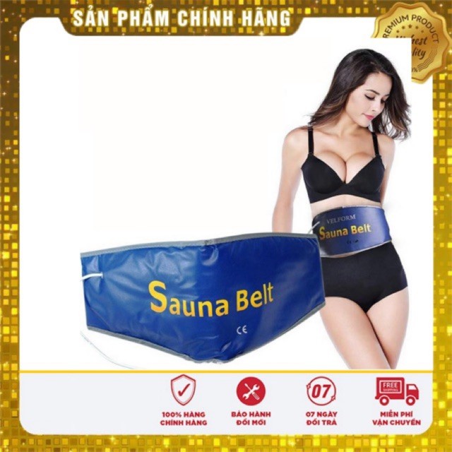 (LOẠI 1) Đai Quấn Nóng Giảm Mỡ Bụng Sauna Belt Cohoimua (xanh)