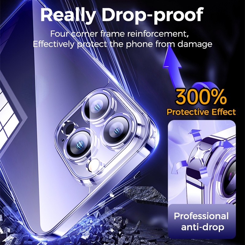 Ốp Điện Thoại PC Cứng Bảo Vệ Toàn Diện Chống Sốc Cho iPhone 14 13 12 Pro max plus 11 Pro X / Xs max XR 7plus / 8plus