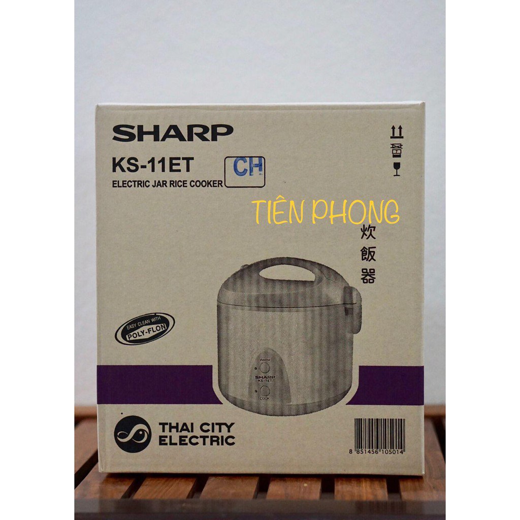 [Mã ELHADEV giảm 4% đơn 300K] Nồi cơm điện Sharp 1.0L KS-11ET