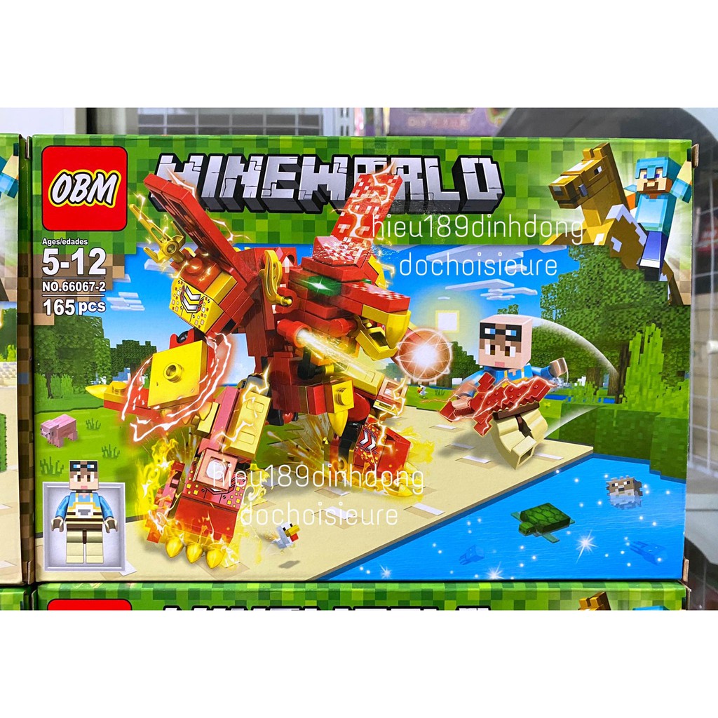 Lắp ráp xếp hình Minecraft My World robot rồng 66067
