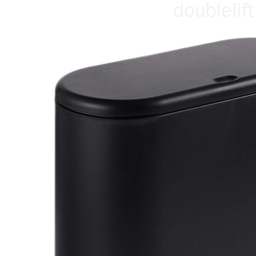 Ép thùng rác nhựa gia đình Có nắp đậy phòng tắm Thùng rác đơn giản Thùng rác