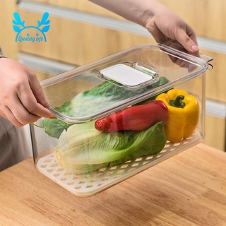 Set 2 Hộp Nhựa Đựng Rau Củ Trong Tủ Lạnh