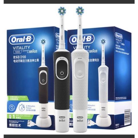 [Hàng chính hãng] Bàn chải điện đánh răng tự động Oral B D100 làm sạch răng, hạn chế viêm nướu