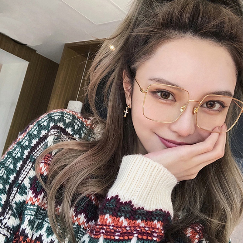 Kính Mát Gọng Lớn Chống Ánh Sáng Xanh Bảo Vệ Mắt Điện Thoại/Máy Tính