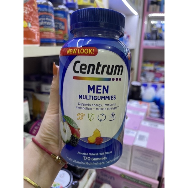 Kẹo vitamin cho người lớn,kẹo centrum vitamin cho nam giới Centrum Multi Gummies