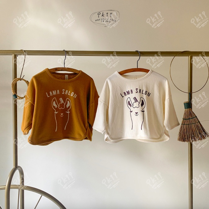 Áo phông Hàn Quốc cho bé - hoạ tiết lạc đà - ikii Llama