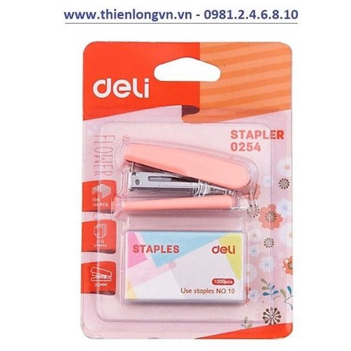 Dập ghim bấm kim số 10 kèm hộp kim Deli - 0254