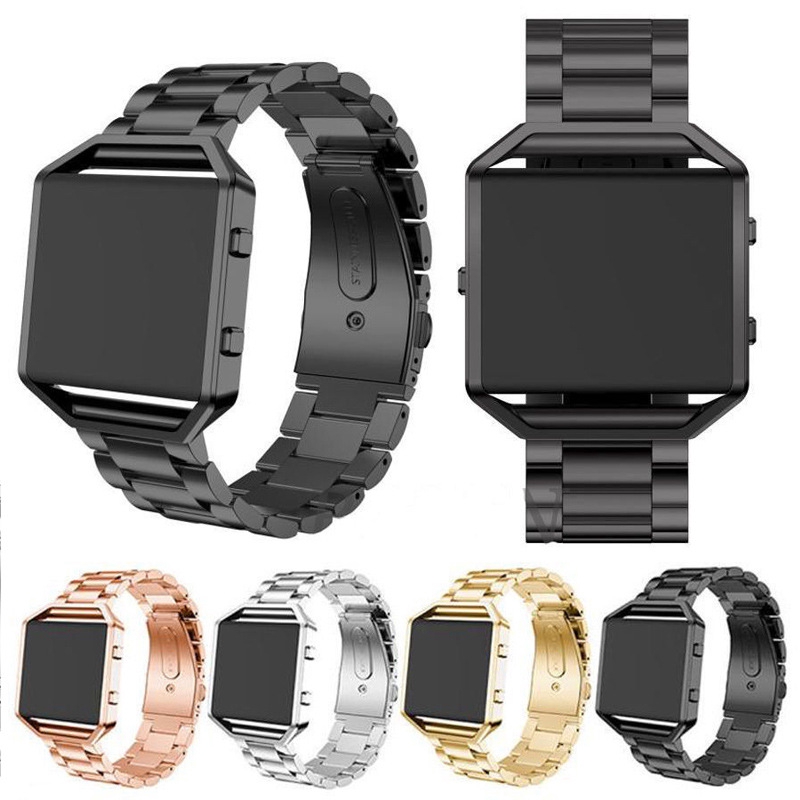 Dây Đeo Thay Thế Cho Đồng Hồ Thông Minh Fitbit Blaze Bằng Thép Không Gỉ