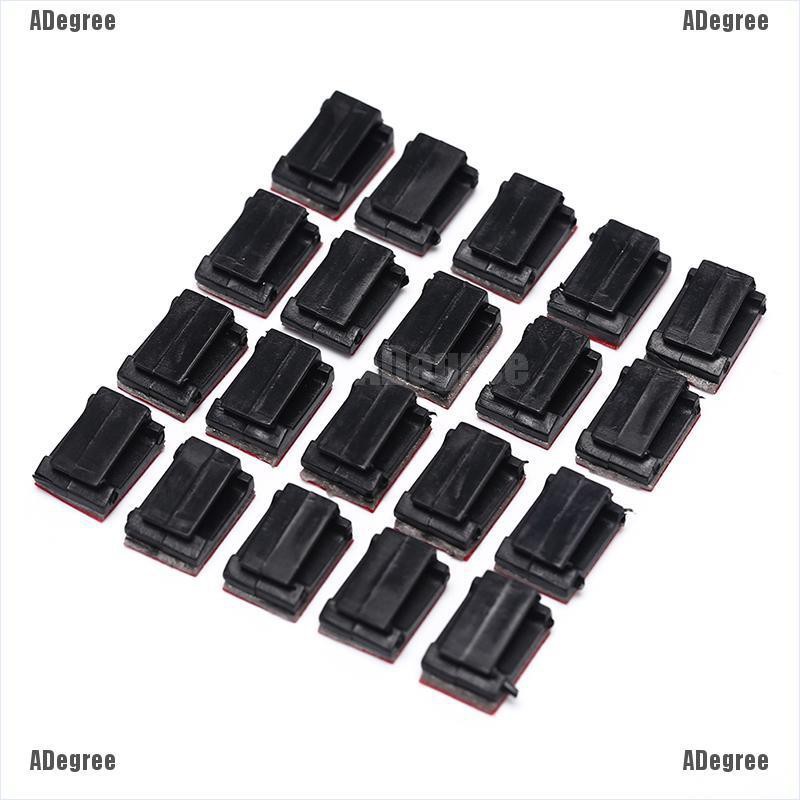 Bộ 20 kẹp giữ dây cáp tự dính cho máy ảnh xe hơi❤