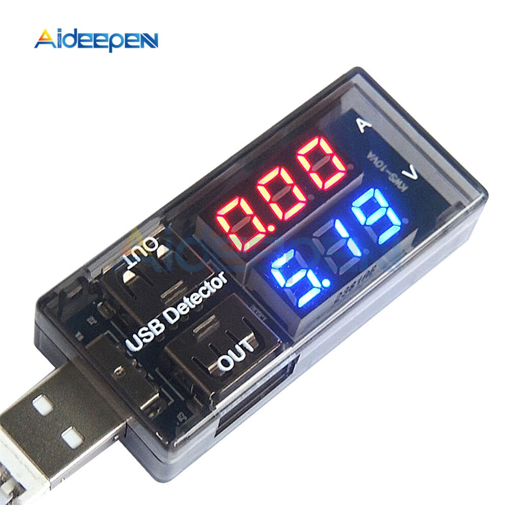 Thiết Bị Đo Dòng Điện USB Thông Minh Hiển Thị Kép Kỹ Thuật Số