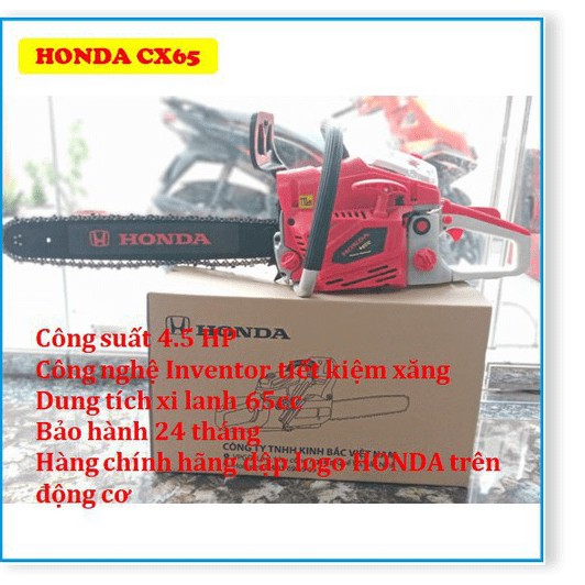 MÁY CƯA XÍCH CHẠY XĂNG HONDA CX65-LAM 5 TẤC, CƯA MÁY CẦM TAY