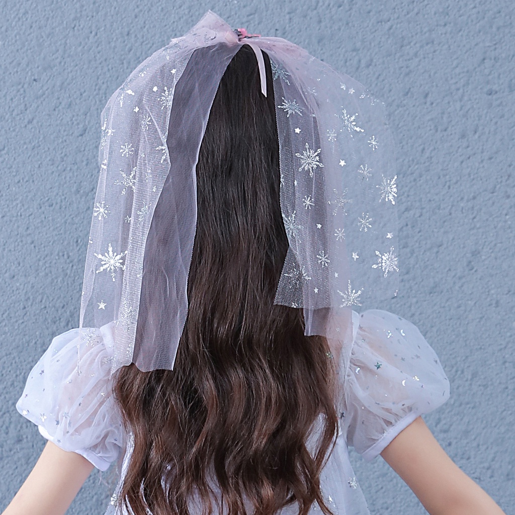 Cài tóc công chúa Elsa cho bé gái xinh xắn dễ thương