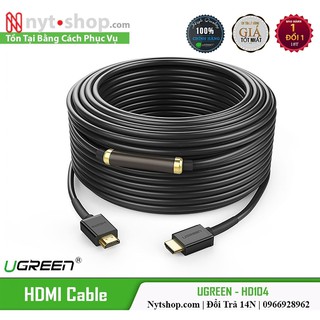 Cáp HDMI 2.0 Dài Cao Cấp Tròn Dẻo | UGREEN HD104 | Chính Hãng | 10M - 30M