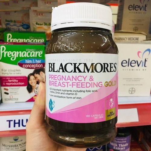 Vitamin bầu bú Blackmores Pregnancy and Breast-Feeding Gold – Bổ sung dưỡng chất cho mẹ bầu (lọ 180 viên)