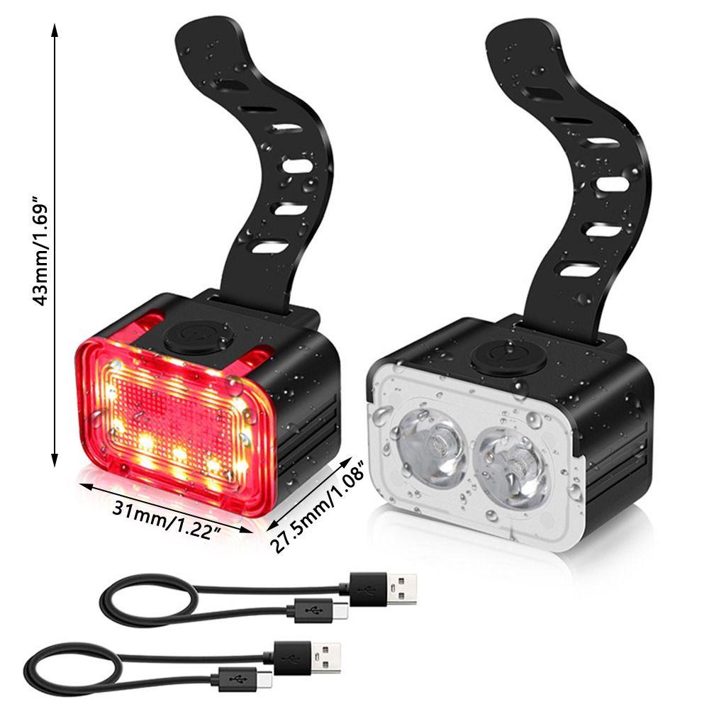 Đèn LED Gắn Đuôi Xe Đạp Siêu Sáng Có Cổng Sạc USB