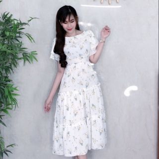 Combo đầm voan hoa nhí chọn live