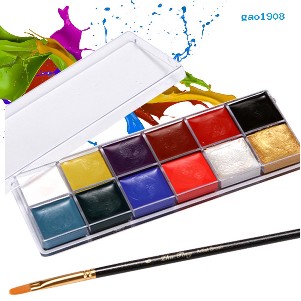 (Hàng Mới Về) Bảng 12 Màu Vẽ Hóa Trang Cơ Thể Cho Dịp Halloween | BigBuy360 - bigbuy360.vn