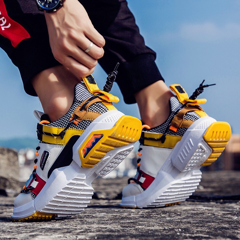 Giày sneaker thể thao nam tăng chiều cao phối màu bắt mắt đẹp chất lừ | BigBuy360 - bigbuy360.vn