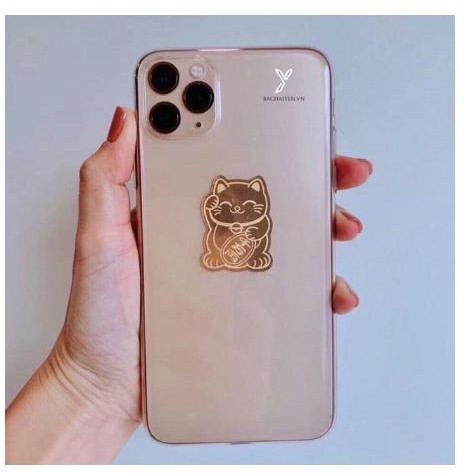 Mèo thần tài mạ vàng 24k rước lộc vào nhà