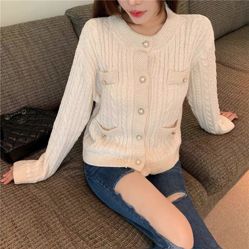 Áo khoác len thừng khuy ngọc ❌ SALE SOCK❌ hàng quảng châu loại 1