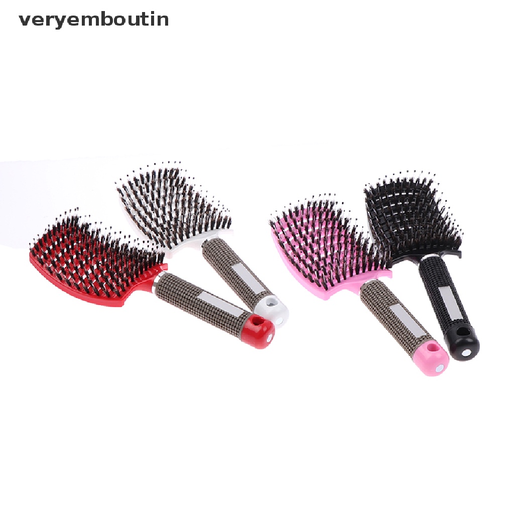 [Hàng mới về] Lược chải tóc mát xa da đầu chất liệu sợi chịu nhiệt dành cho nữ dùng trong salon