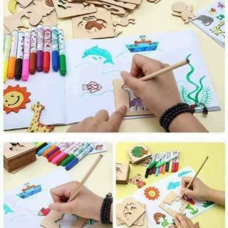 Khuôn gỗ tập vẽ cho bé