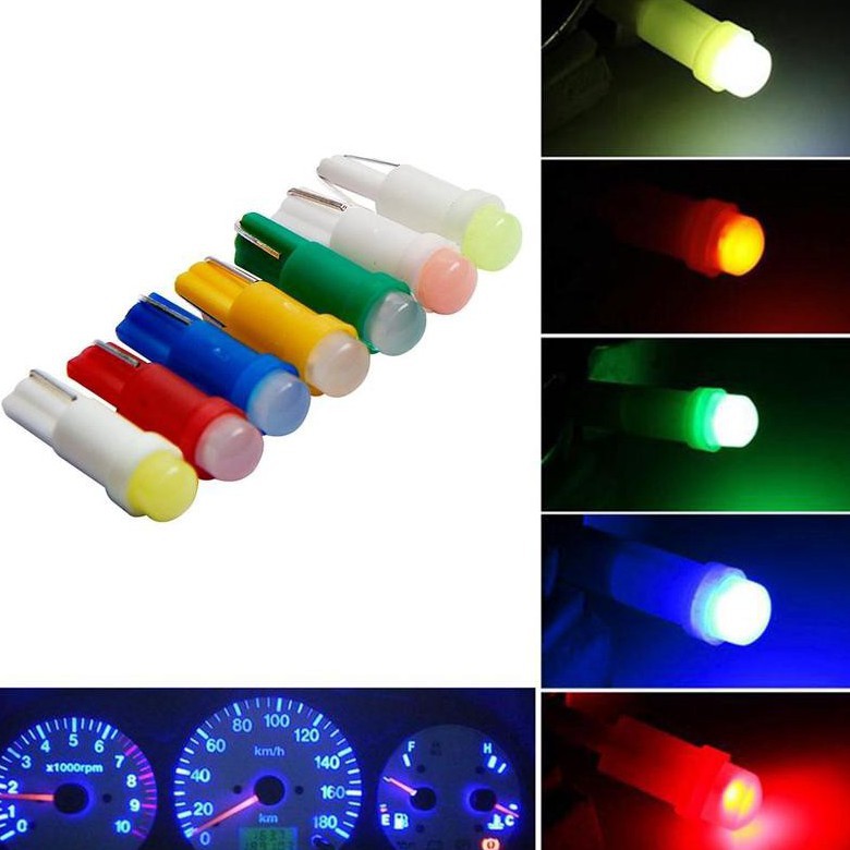 Bộ 5 bóng LED T5 gắn mặt đồng hồ xe máy/táp lô đồng hồ xe máy chất lượng cao
