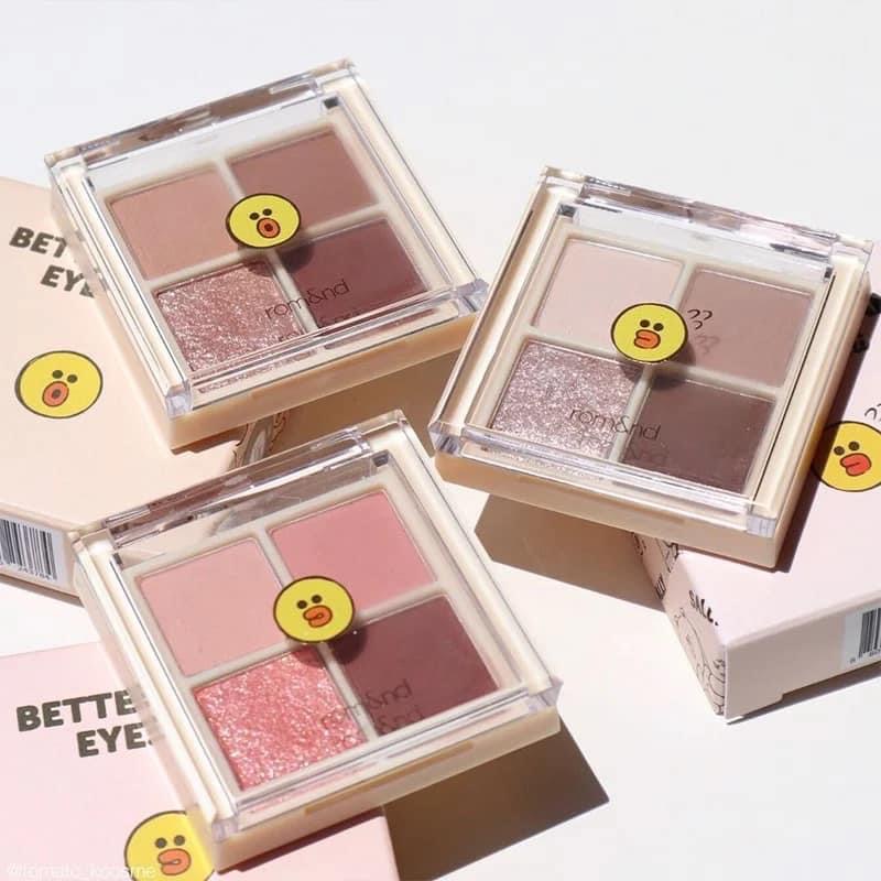 (Đủ bill) Bảng Phấn Mắt 4 ô Romand Better Than Eyes mini