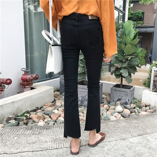 Quần jeans ống loe cạp cao ulzzang (kèm video + ảnh thật)