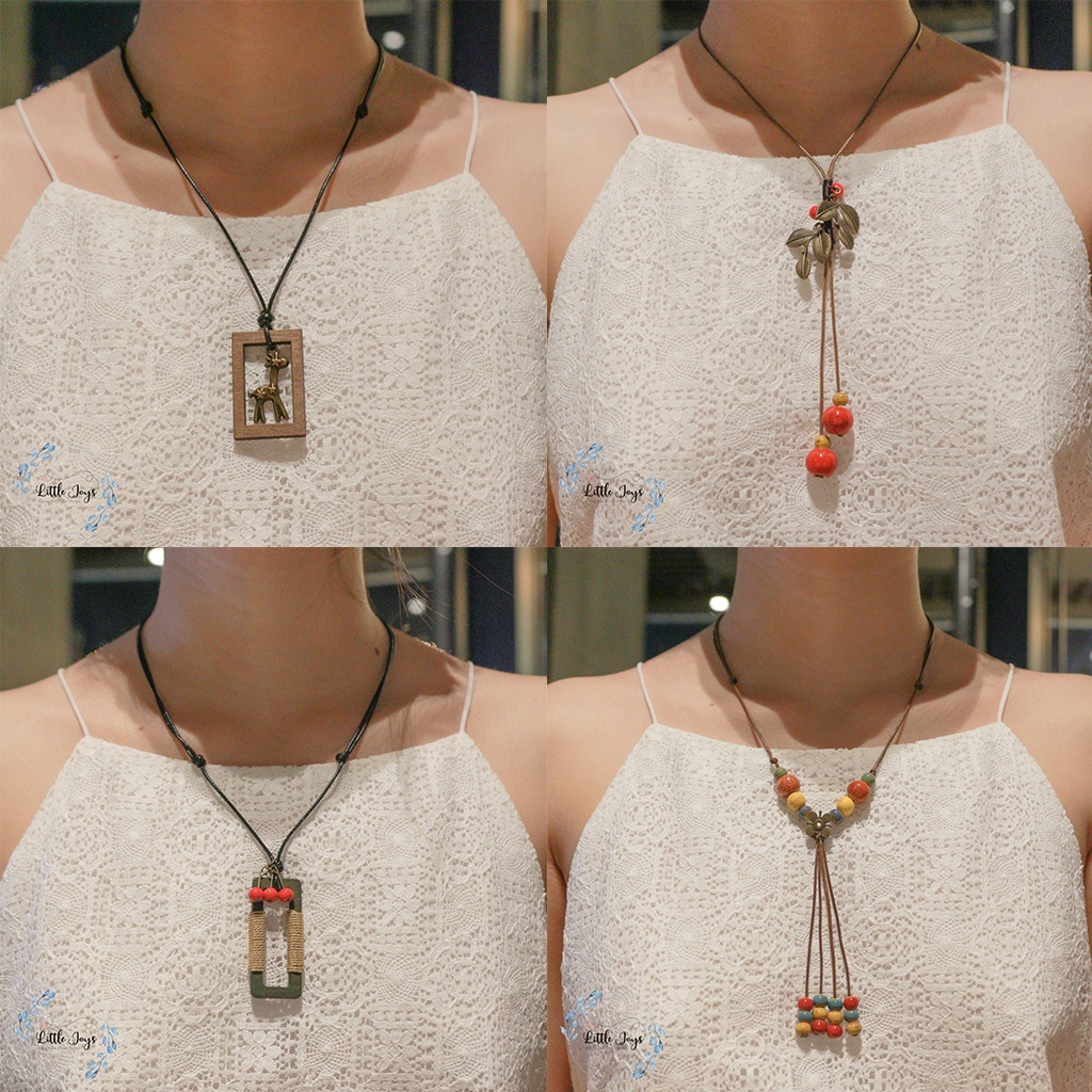 Tổng hợp các mẫu dây chuyền phong cách Bohemian handmade độc đáo trang sức Boho