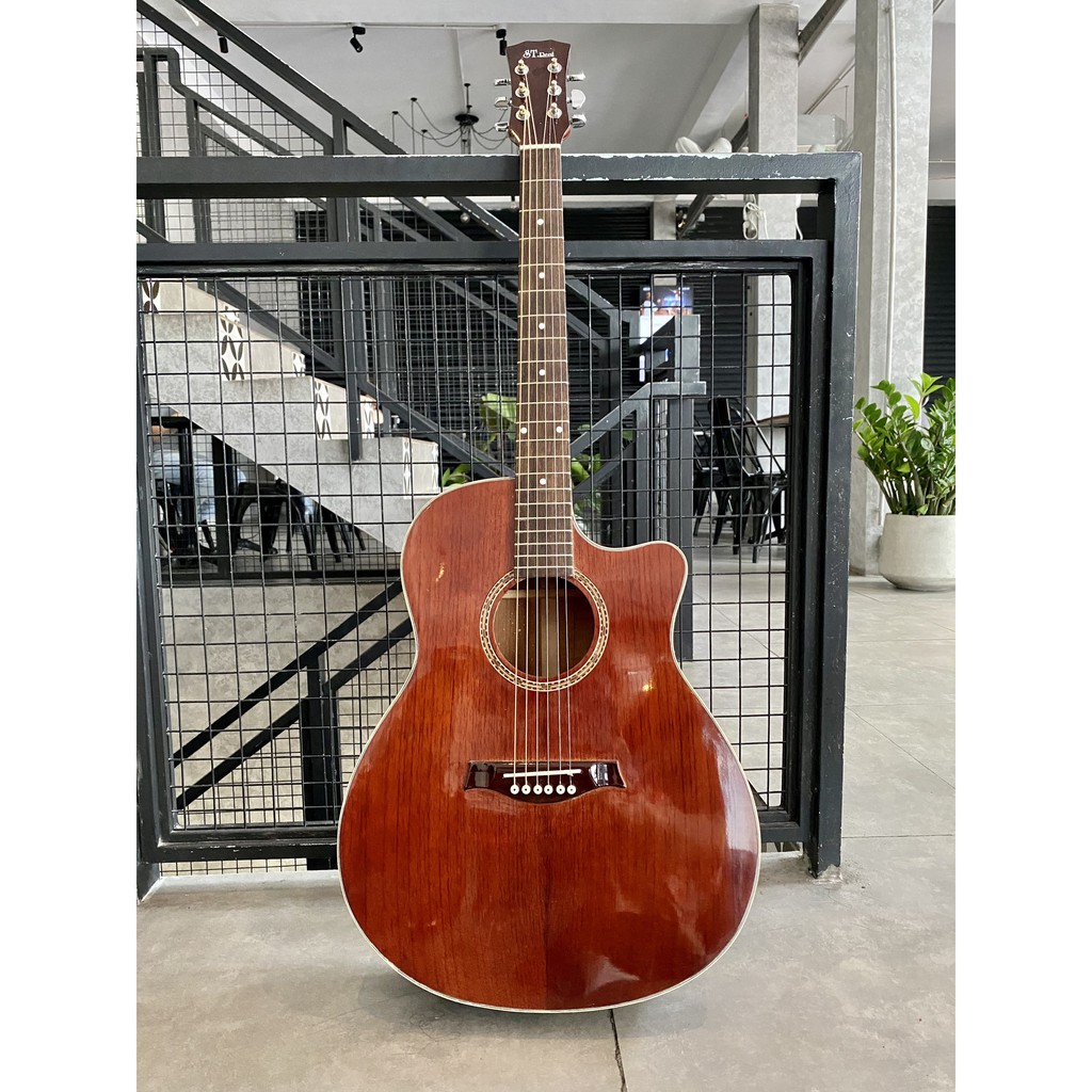 Đàn Guitar Acoustic Full Solid 100% có lắp EQ Met B12 chính hãng