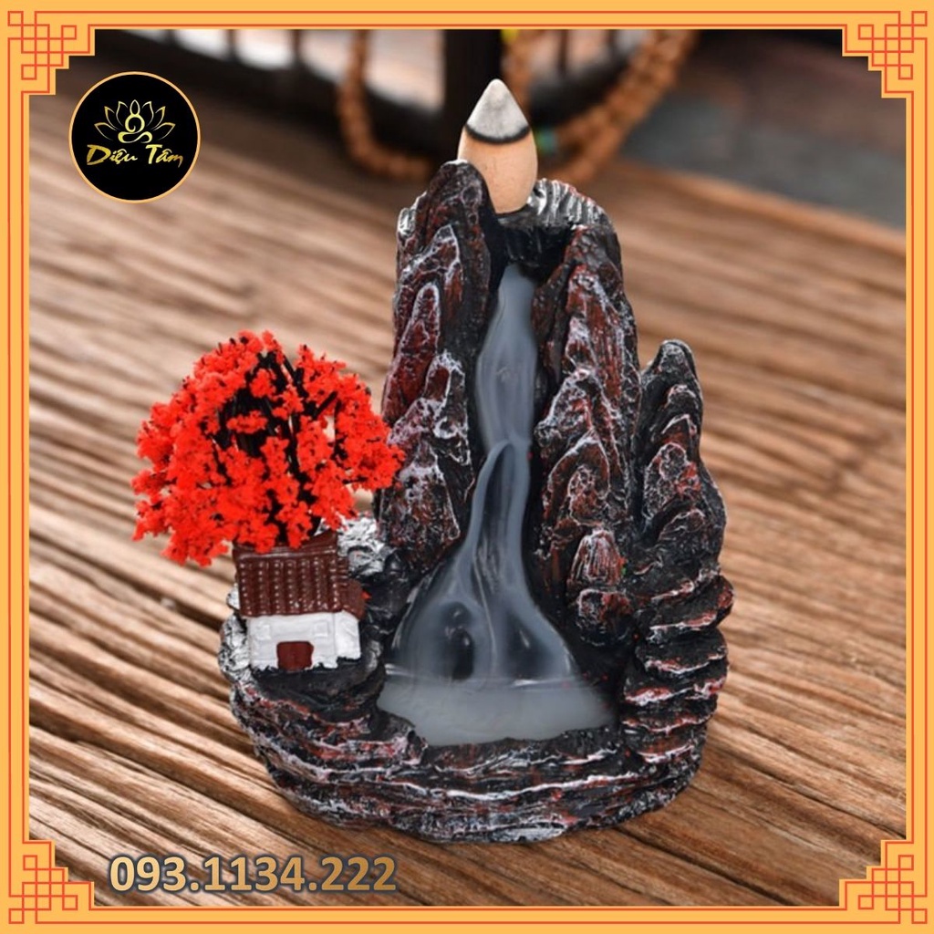 Thác khói trầm hương tặng 5 nụ trầm khói ngược cao cấp xông trầm, thác khói non bộ tiểu cảnh trang trí