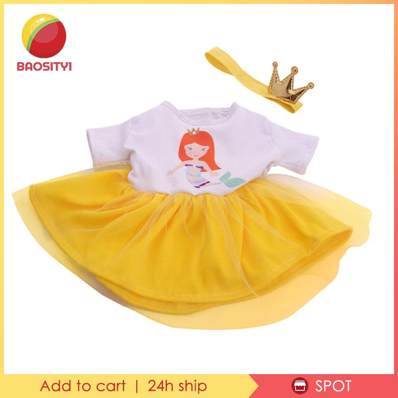 Set 1 Đầm + Băng Đô Handmade Cho Búp Bê 18 Inch