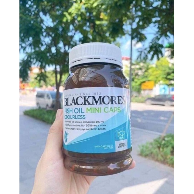 VIÊN DẦU CÁ FISH OIL MINI CAPS 400 VIÊN BLACKMORES