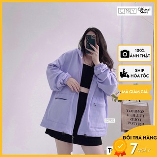 Áo Khoác Chống Nắng TÚI ZIP CC GINNY Phiên Bản Màu Mới | Áo Khoác Chống Nắng Có Nón | Hàng Đẹp