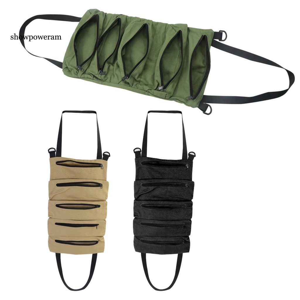 Túi Cuộn Đựng Dụng Cụ SPM Có Tay Cầm Màu Trơn